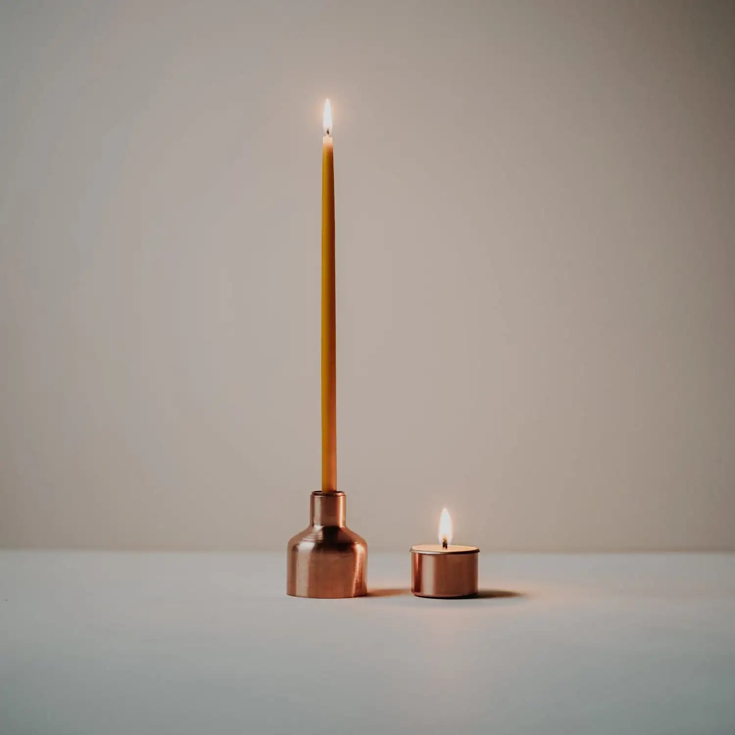 Celeste Copper Candle Holder_Skar Organics_201-41-2001-136CopperOS | Obakki