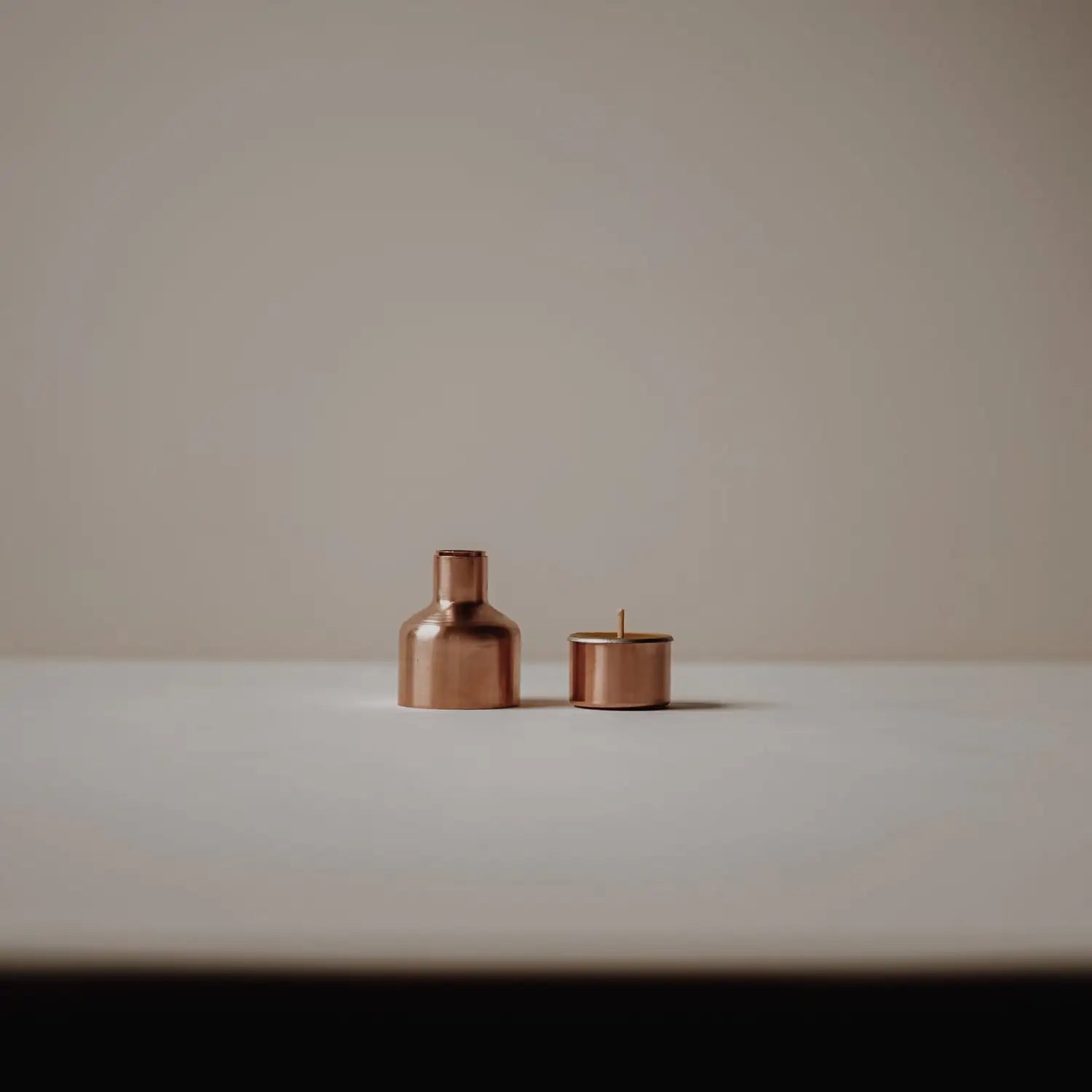 Celeste Copper Candle Holder_Skar Organics_201-41-2001-136CopperOS | Obakki