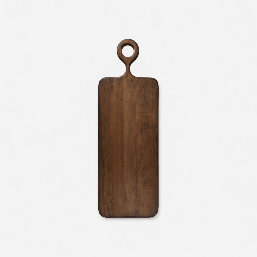 Charcuterie Serving Board | Rectangular_Steelwood_201-54-0851-157DrkOakOS | Obakki