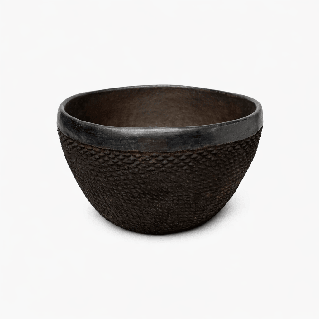 Earthenware Flat Bottom Bowl | L_Akiliba_201-54-0546-152Burnt EarthOS | Obakki