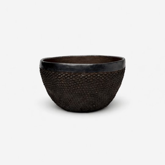 Earthenware Flat Bottom Bowl | M_Akiliba_201-54-0549-152Burnt EarthOS | Obakki