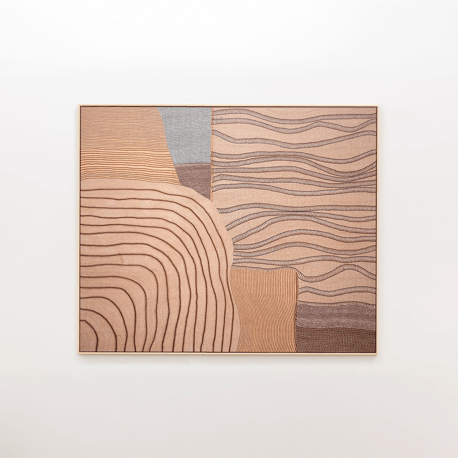 Embroidered Tapestry | Bagad_Morii_201-75-2152-760BagadNo Frame | Obakki