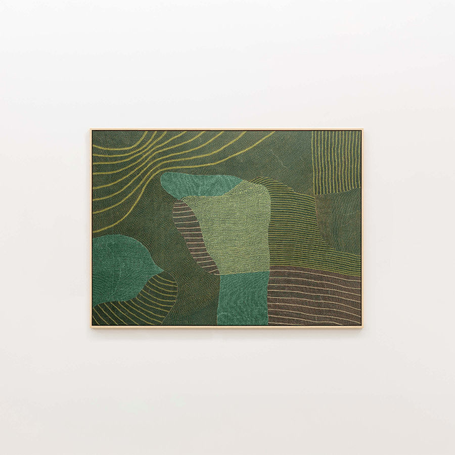 Embroidered Tapestry | Harit - Rekha_Morii_201-75-2147-760Harit-RekhaNo Frame | Obakki