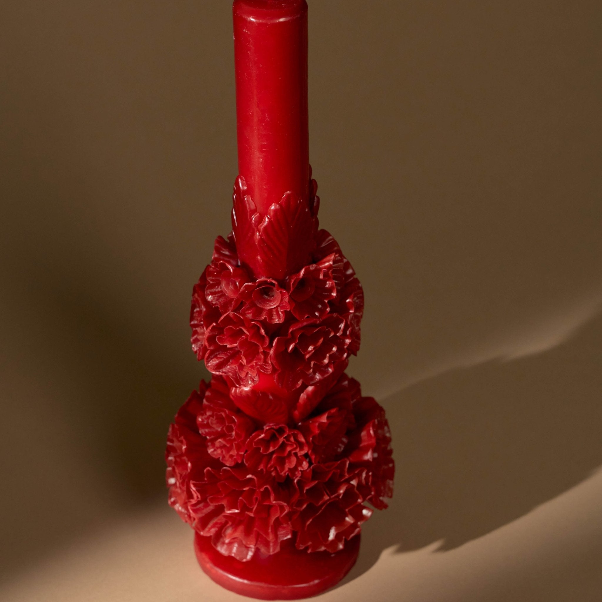 Extra Large Specialty Candle | Red_Casa Viviana_201-41-1671-166RedOS | Obakki
