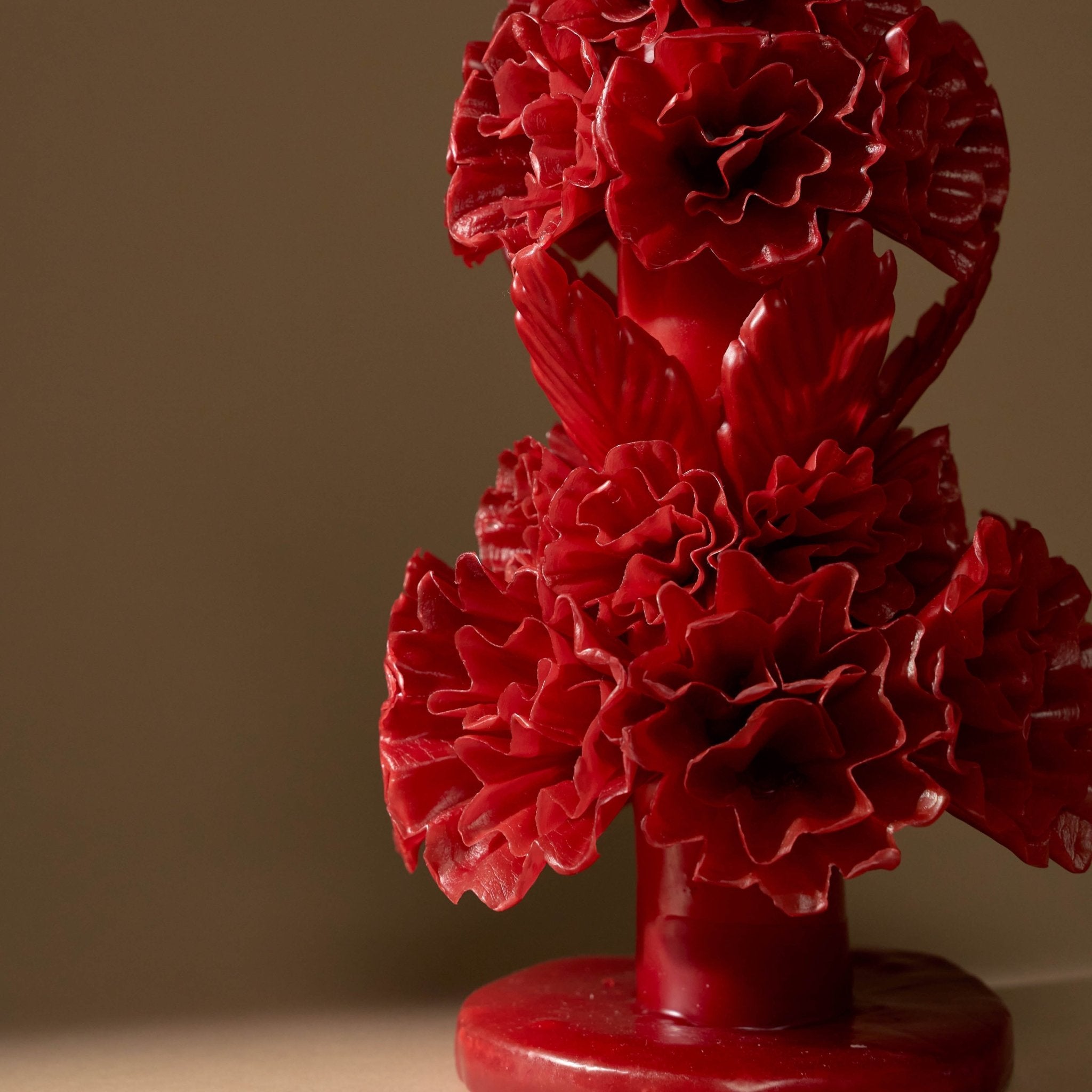 Extra Large Specialty Candle | Red_Casa Viviana_201-41-1671-166RedOS | Obakki