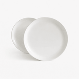 Flat Dinner Plate | Set of 2_R+D.Lab_201-54-0395-158Milk2Set | Obakki