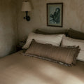Fringed Bolster Cover | 35"_Candor - Fernanda Mereles_201-60-1742.1-075Camel / IvoryOS | Obakki