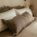 Fringed Bolster Cover | 35"_Candor - Fernanda Mereles_201-60-1742.1-075Camel / IvoryOS | Obakki