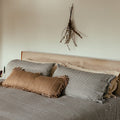 Fringed Bolster Cover | 35"_Candor - Fernanda Mereles_201-60-1742.1-075Camel / IvoryOS | Obakki