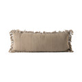 Fringed Bolster Cover | 35"_Candor - Fernanda Mereles_201-60-1742.1-075Camel / IvoryOS | Obakki