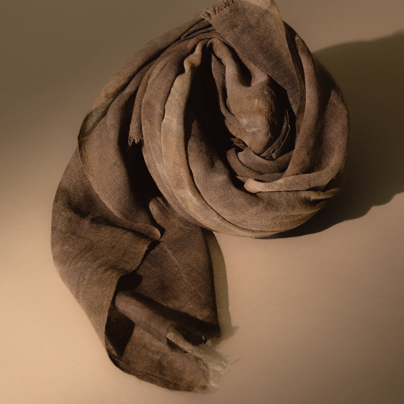 Hand Dyed Wool Scarf Scarves G.Grippo Obakki
