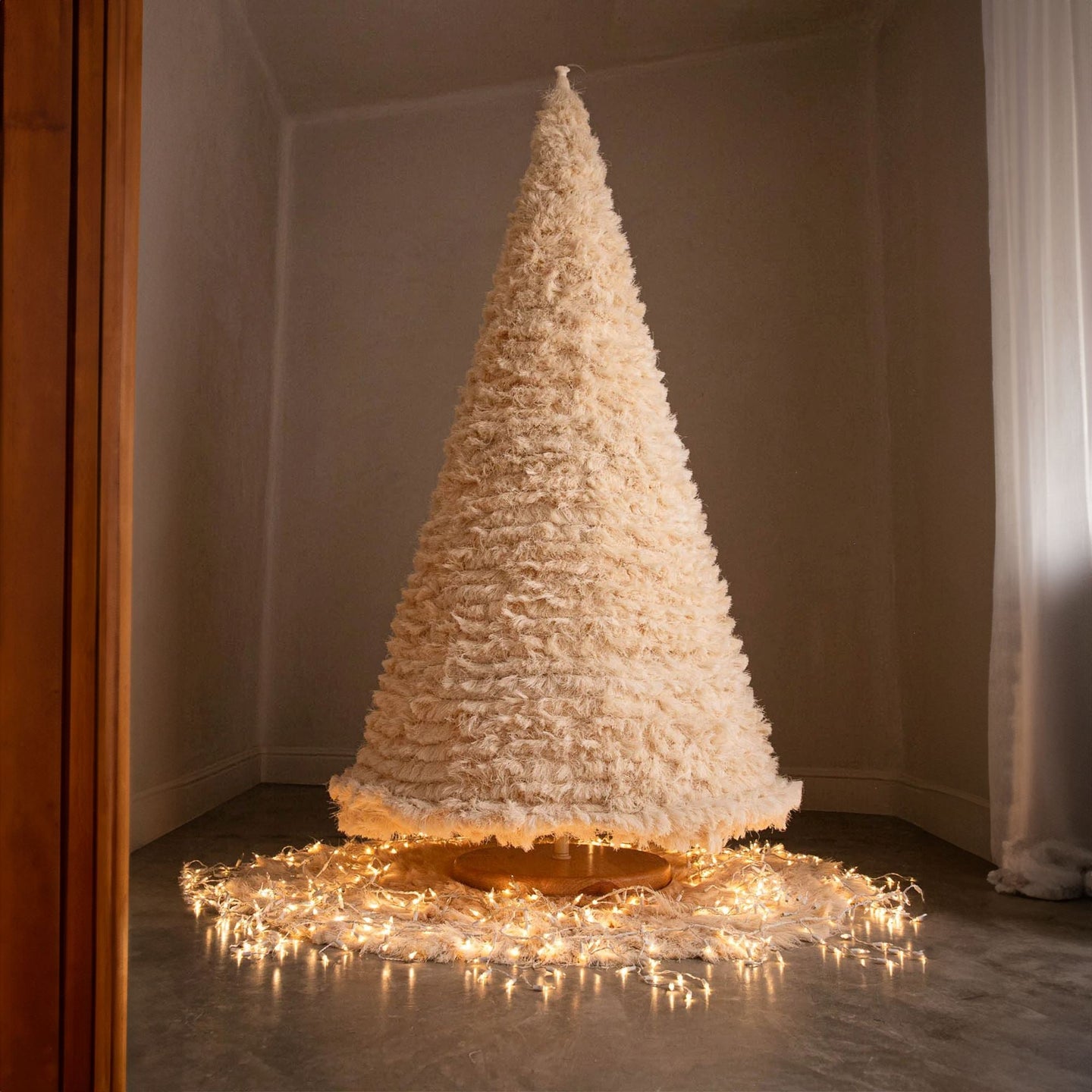 Handwoven Holiday Tree_Caralarga_201-71-1386-717Nat CottonOS | Obakki