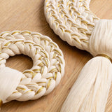 Handwoven Holiday Wreath - Small - Holiday Decor by Caralarga | Obakki