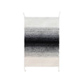 Handwoven Oaxacan Distressed Quantum Rug_Jose Mendoza_201-64-1243-715DEGRADO NEGRO BLANCO2' x 3' | Obakki