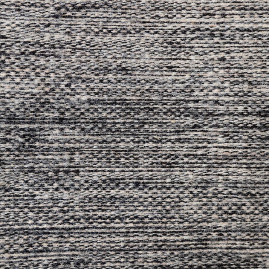 Handwoven Oaxacan Static Fleck Rug_Jose Mendoza_201-64-1244-715Grey3' x 5' | Obakki