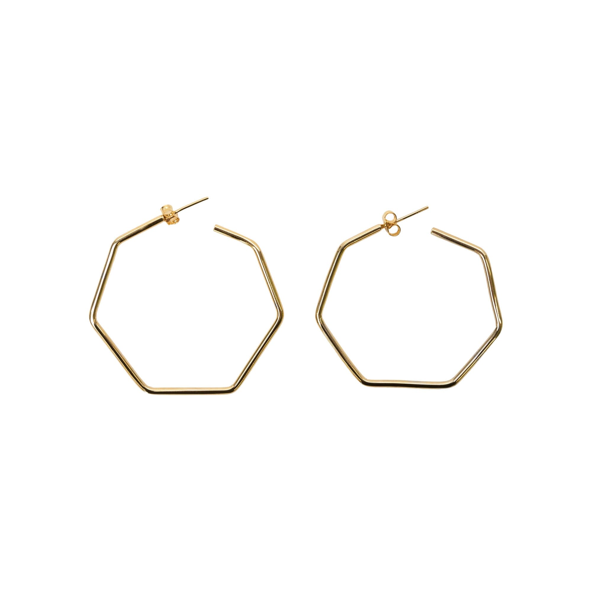 Hexagon Earrings | Large Earring Victorious Crafts Obakki
