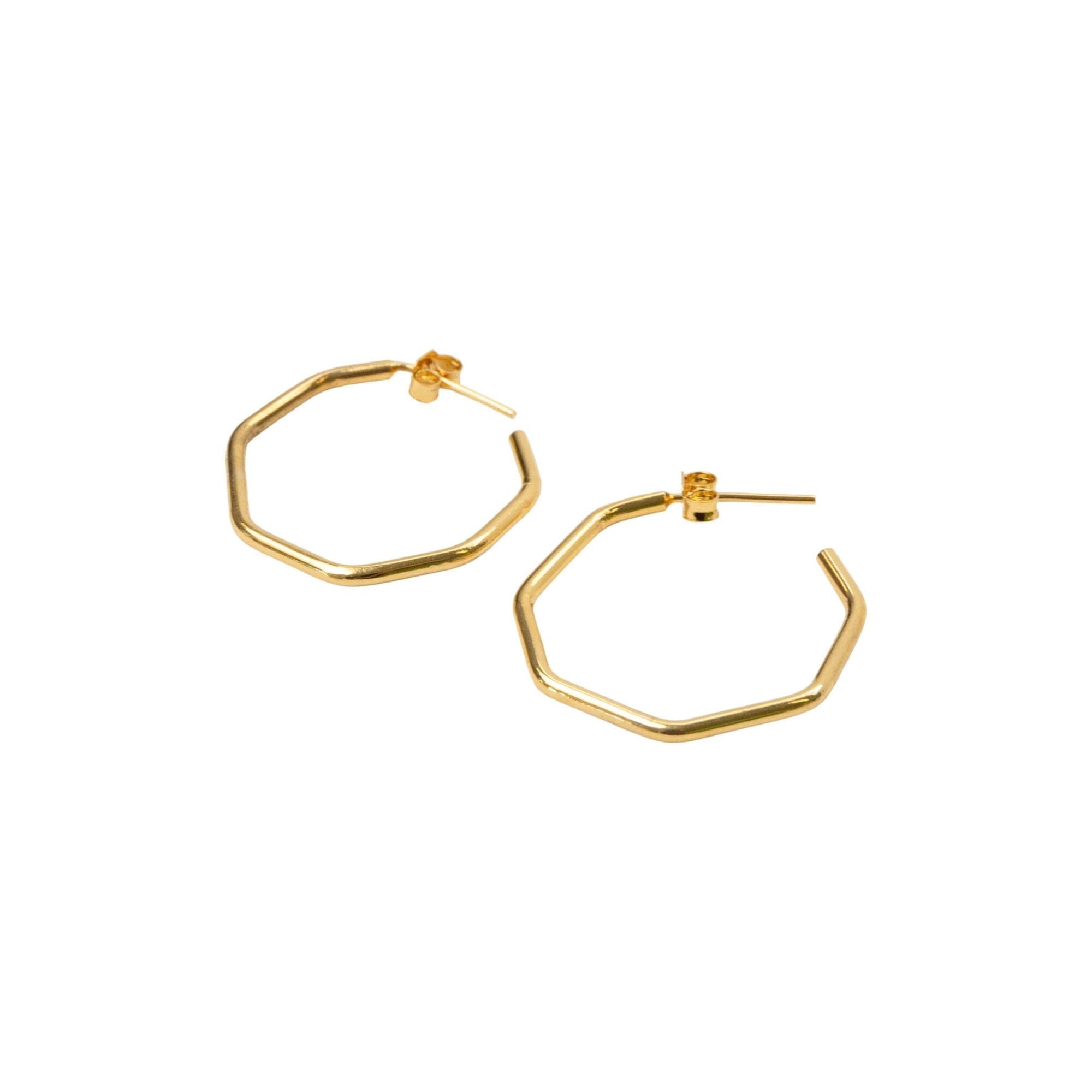 Hexagon Earrings | Small Earring Victorious Crafts Obakki