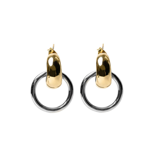 Hoop & Ring Earring_Victorious Crafts_201-31-1399-134GP/SPOS | Obakki