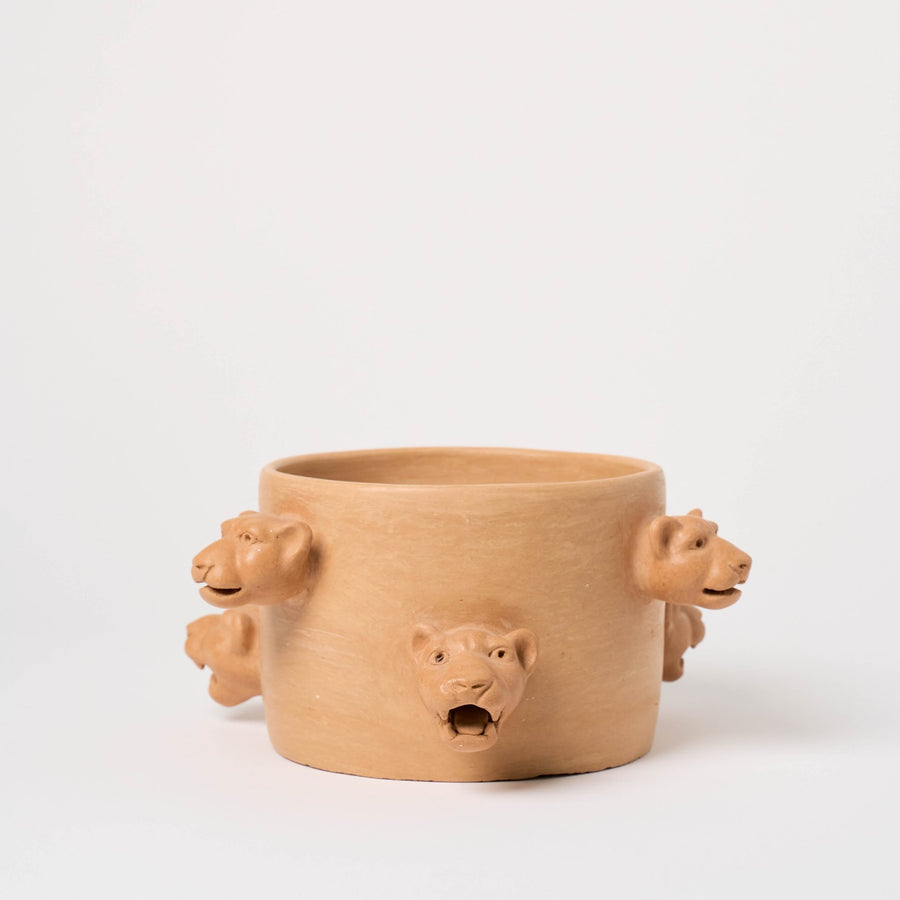Jaguar Clay Planter | Medium Vases + Planters Juana Gomez Obakki