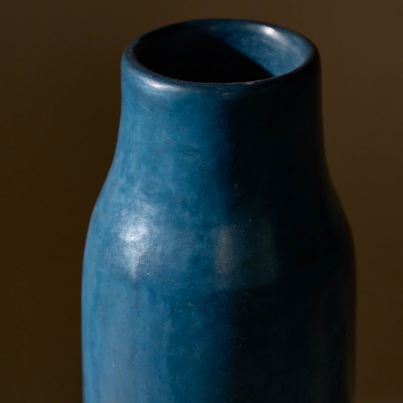 Large Kouba Tadelakt Vase | Azure - Vases + Planters by The Tadelakt Atelier | Obakki
