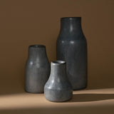 Large Kouba Tadelakt Vase | Blue Grey - Vases + Planters by The Tadelakt Atelier | Obakki