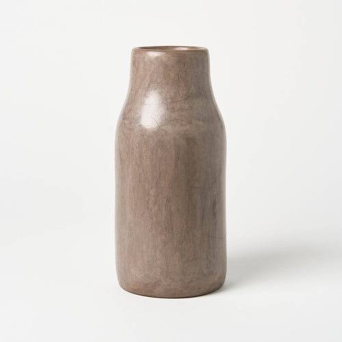 Large Kouba Tadelakt Vase | Lavendar Grey - Vases + Planters by The Tadelakt Atelier | Obakki