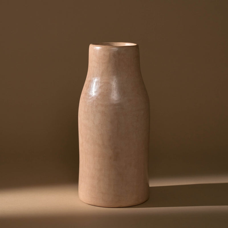 Large Kouba Tadelakt Vase | Old Rose - Vases + Planters by The Tadelakt Atelier | Obakki