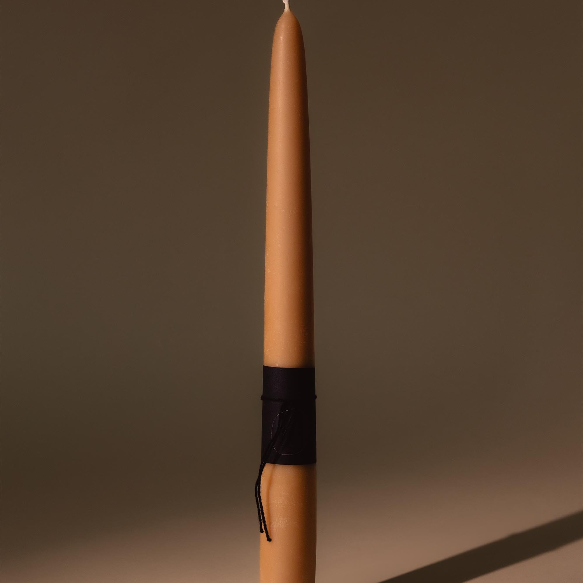 Large Taper Candle | Unscented Yellow_Tanya Gabrielle_201-41-1753.1-138YELOS | Obakki