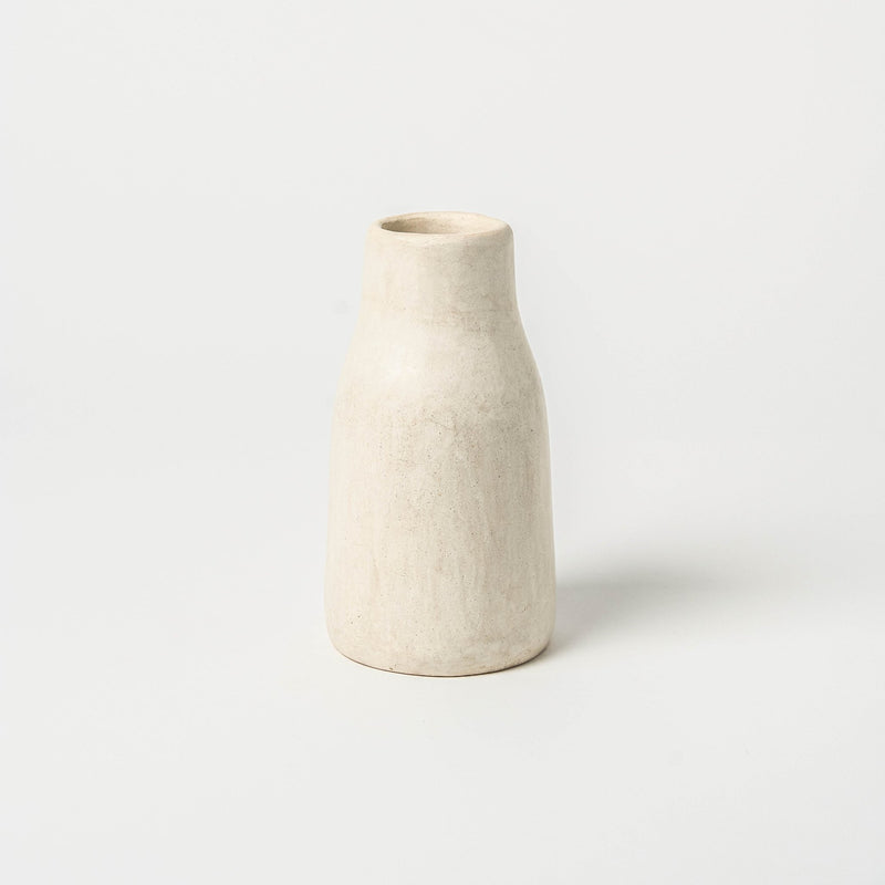 Medium Kouba Tadelakt Vase | Ivory - Vases + Planters by The Tadelakt Atelier | Obakki