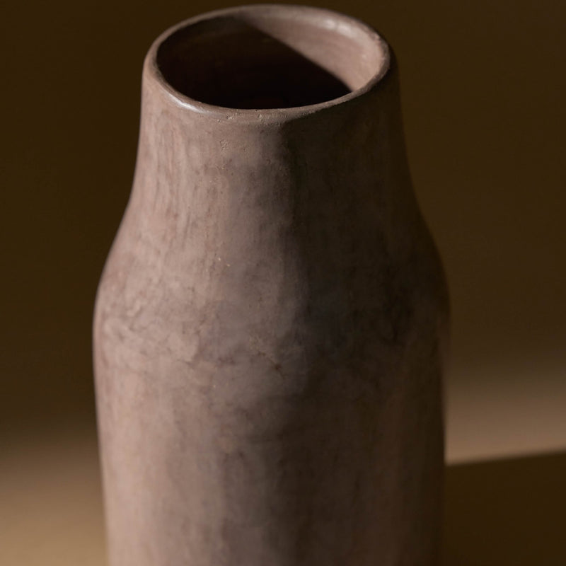 Medium Kouba Tadelakt Vase | Lavendar Grey - Vases + Planters by The Tadelakt Atelier | Obakki