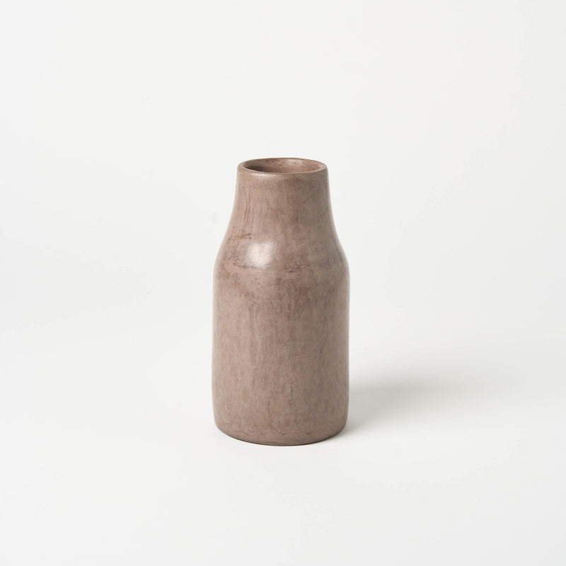 Medium Kouba Tadelakt Vase | Lavendar Grey - Vases + Planters by The Tadelakt Atelier | Obakki