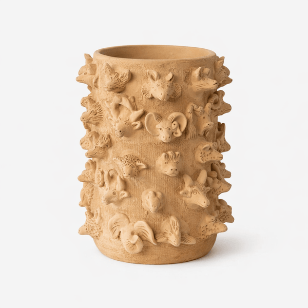 Menagerie Art Vase | Large_The Enriquez Family_201-72-1578-179CLAYOS | Obakki