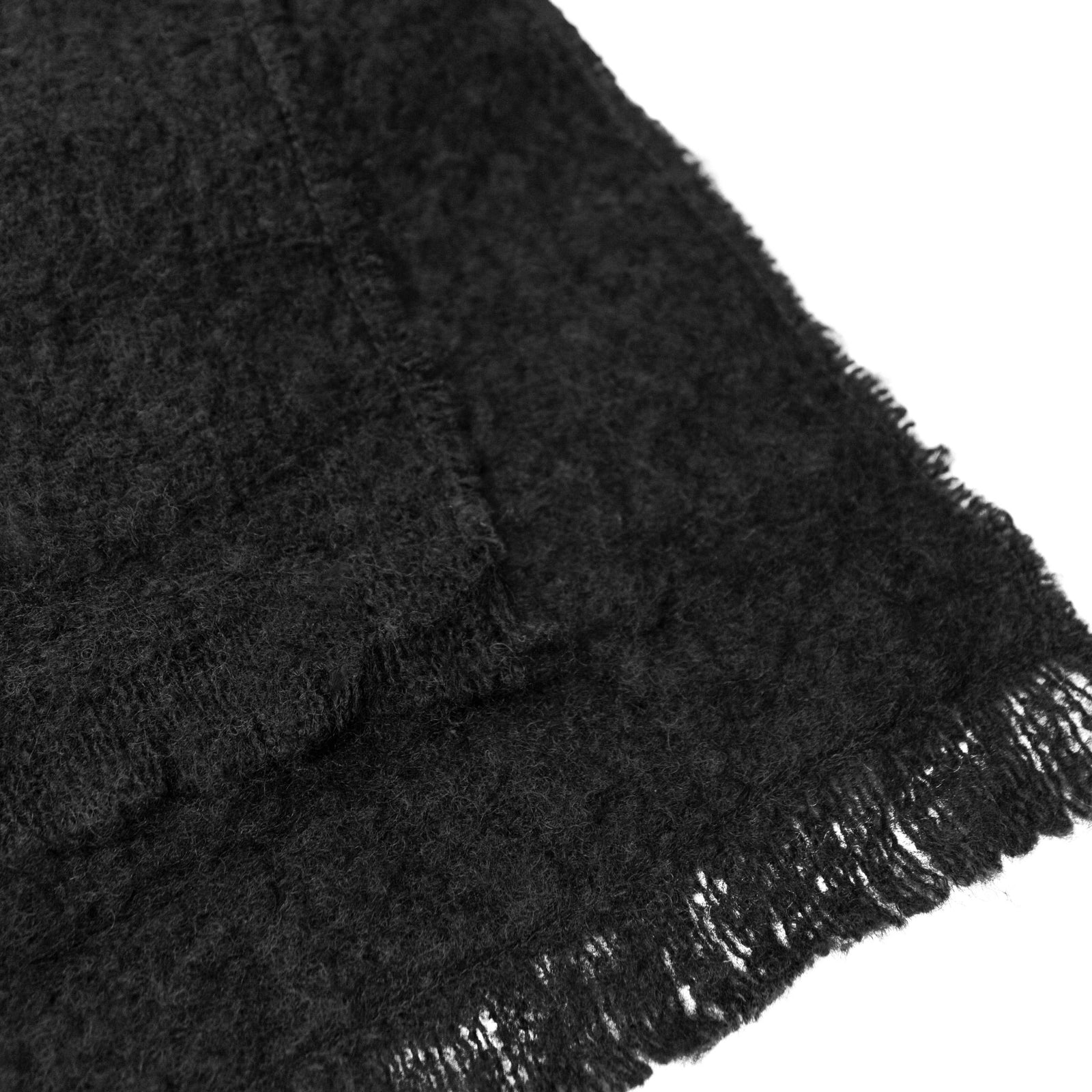 Mohair Scarf Black – Obakki