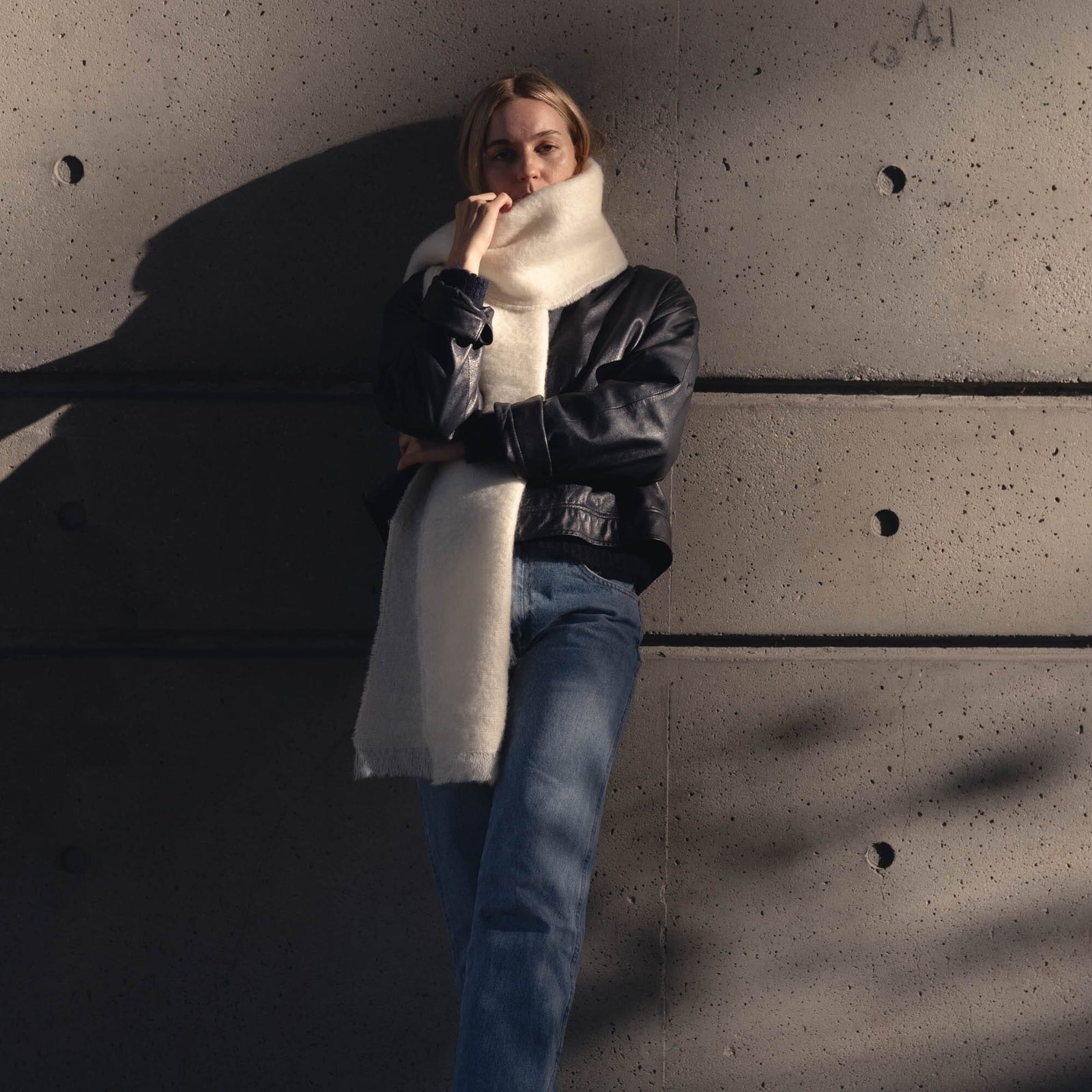 Mohair Scarf | Cream – Obakki