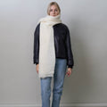 Mohair Scarf | Cream_Frances VH_201-64-1360-117CreamScarf | Obakki