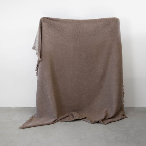 Mohair Throw | Taupe Blankets & Throws Frances VH Obakki