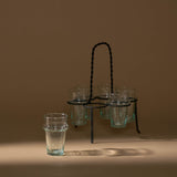 Moroccan Beldi Glass Set | Clear - Drinkware by Said at Alcantara - Frederic | Obakki