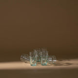 Moroccan Beldi Glass Set | Clear - Drinkware by Said at Alcantara - Frederic | Obakki