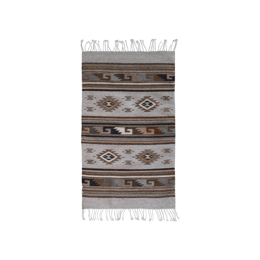 Natural Dye Oaxacan Juárez Rug | Light_Weaver Diego_201-64-1444-182LITGRY2' x 3' | Obakki