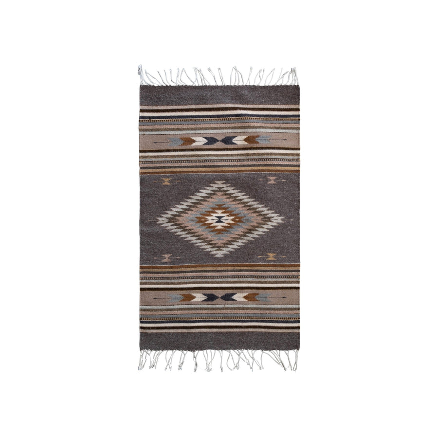 Natural Dye Oaxacan Santiago Rug | Dark_Weaver Diego_201-64-1458-182DarkGrey2' x 3' | Obakki