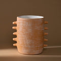 Oaxacan Clay Dientes Vase_Rufina_201-74-1764-169NaturalOS | Obakki
