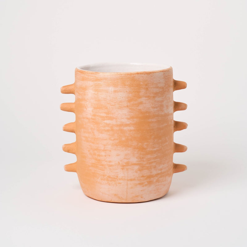 Oaxacan Clay Dientes Vase - by Rufina | Obakki