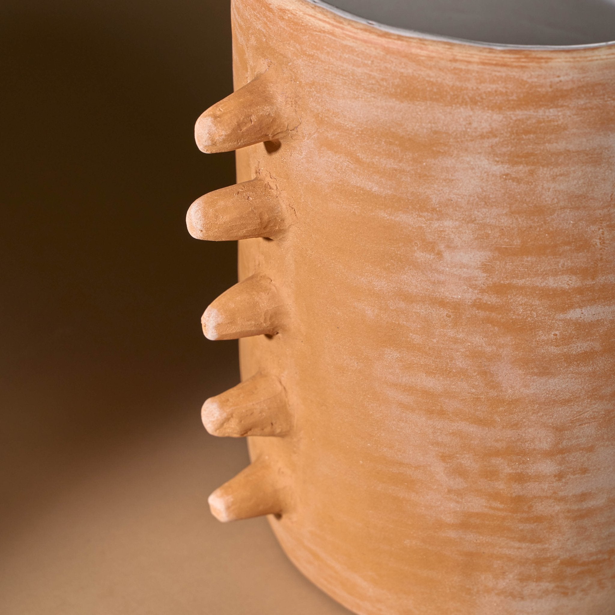 Oaxacan Clay Dientes Vase_Rufina_201-74-1764-169NaturalOS | Obakki