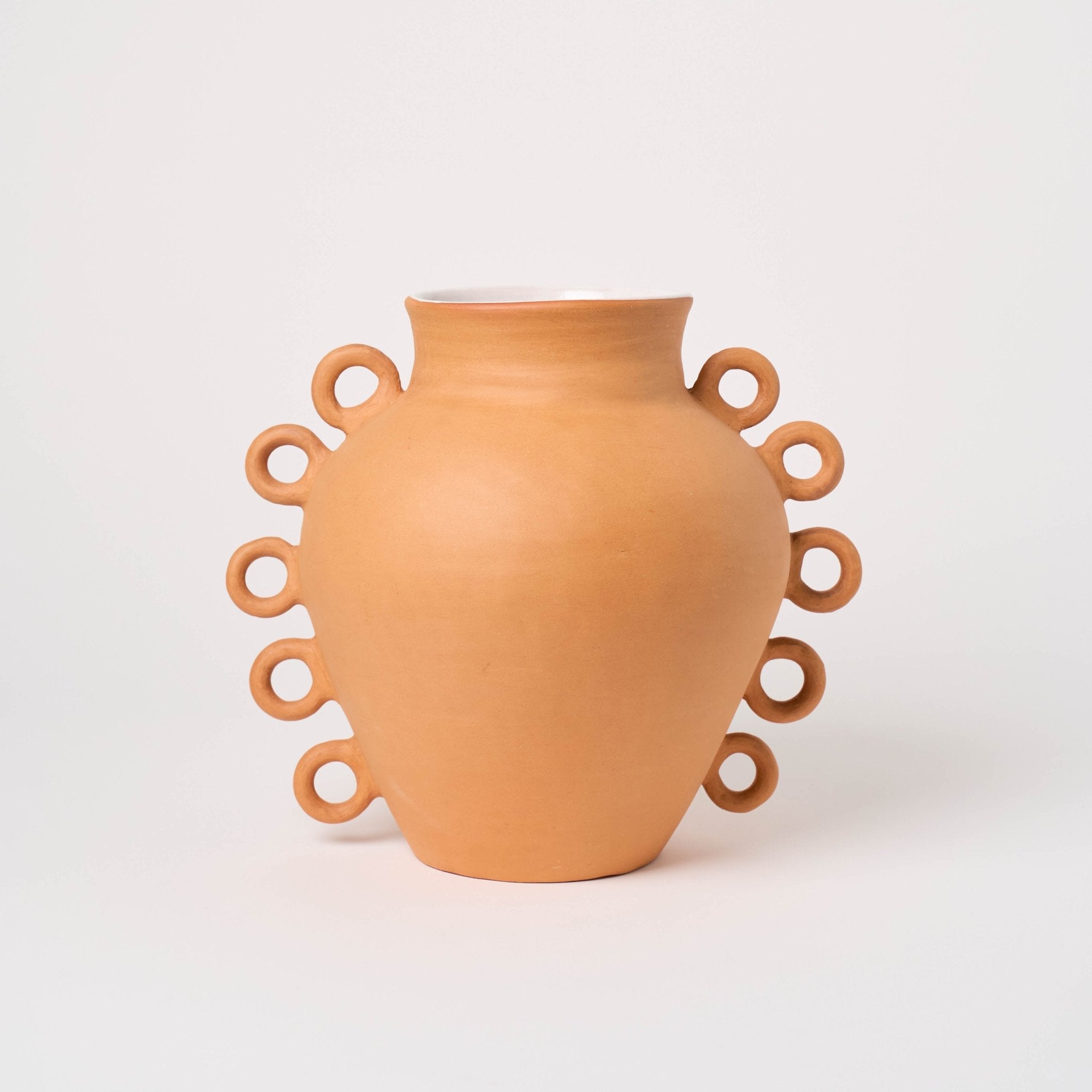 Oaxacan Clay Loop - Handle Vase Rufina Obakki