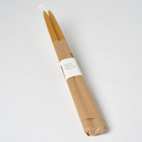 16" Taper Candles | Natural Beeswax_Skar Organics_201-41-1998.3-136NatBeesOS | Obakki