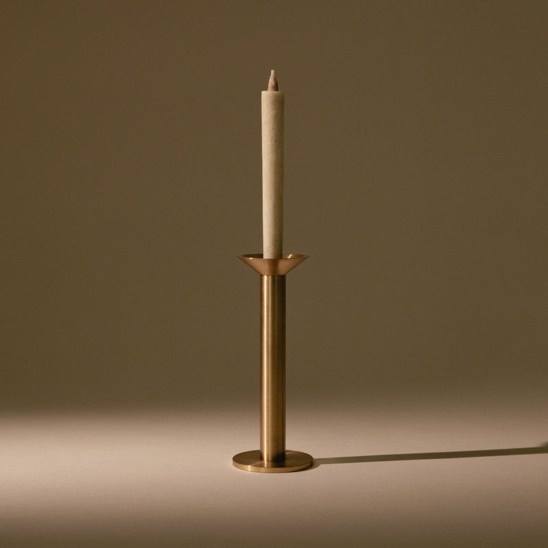 5" Brass Candle Stand Candles 