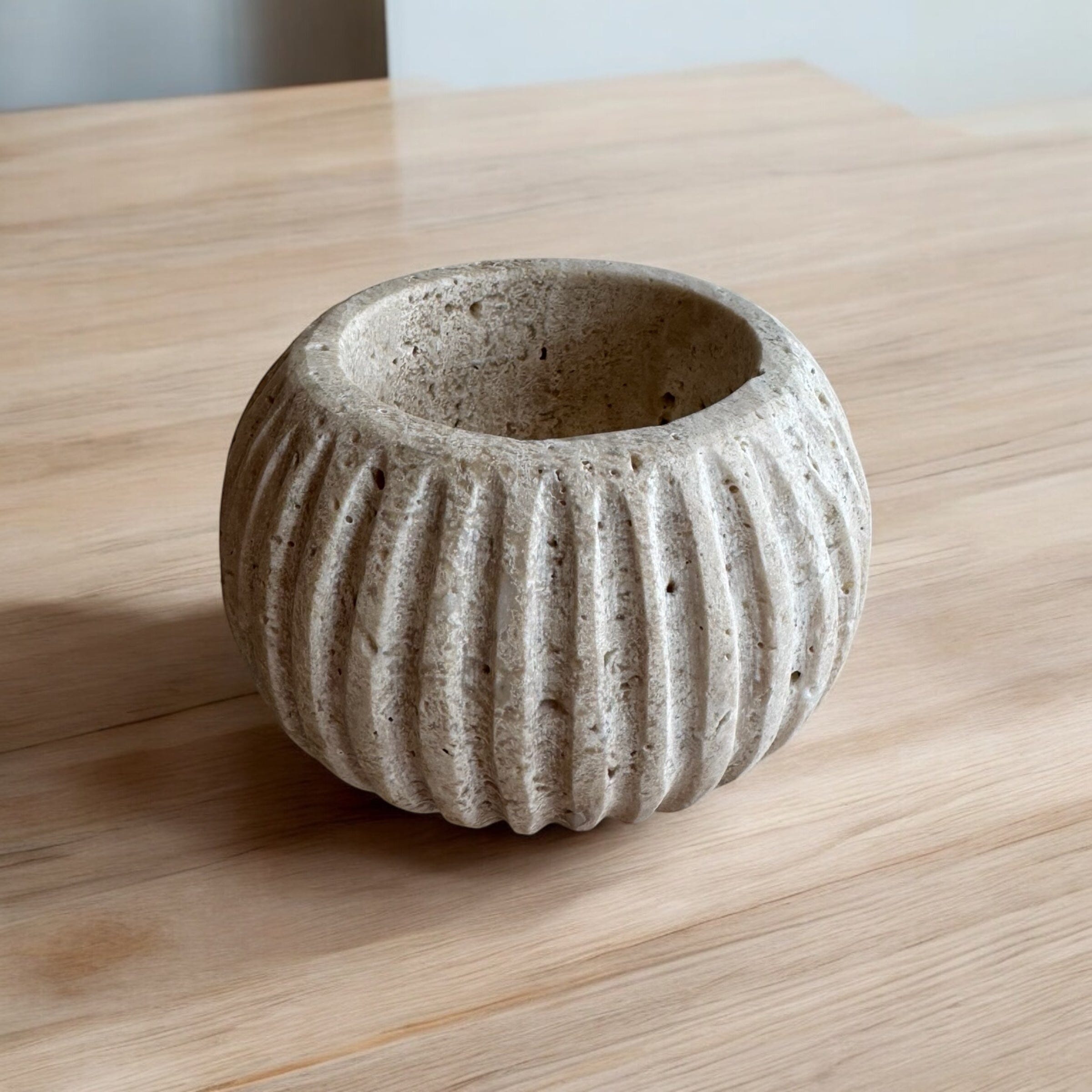 Ara Bowl | Travertine Decorative Bowls 