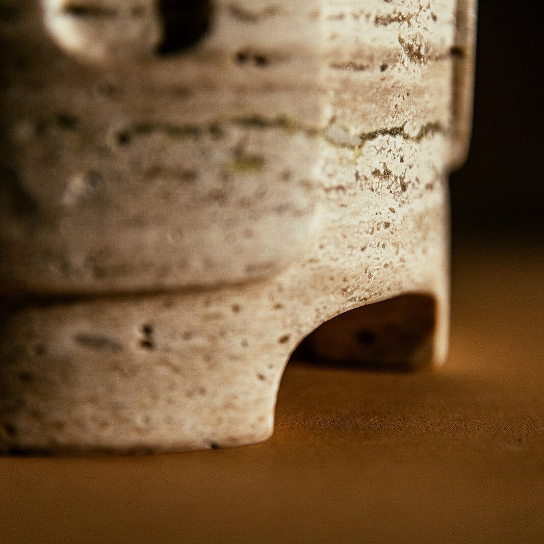Ara Mortar and Pestle | Travertine Mortar + Pestles 
