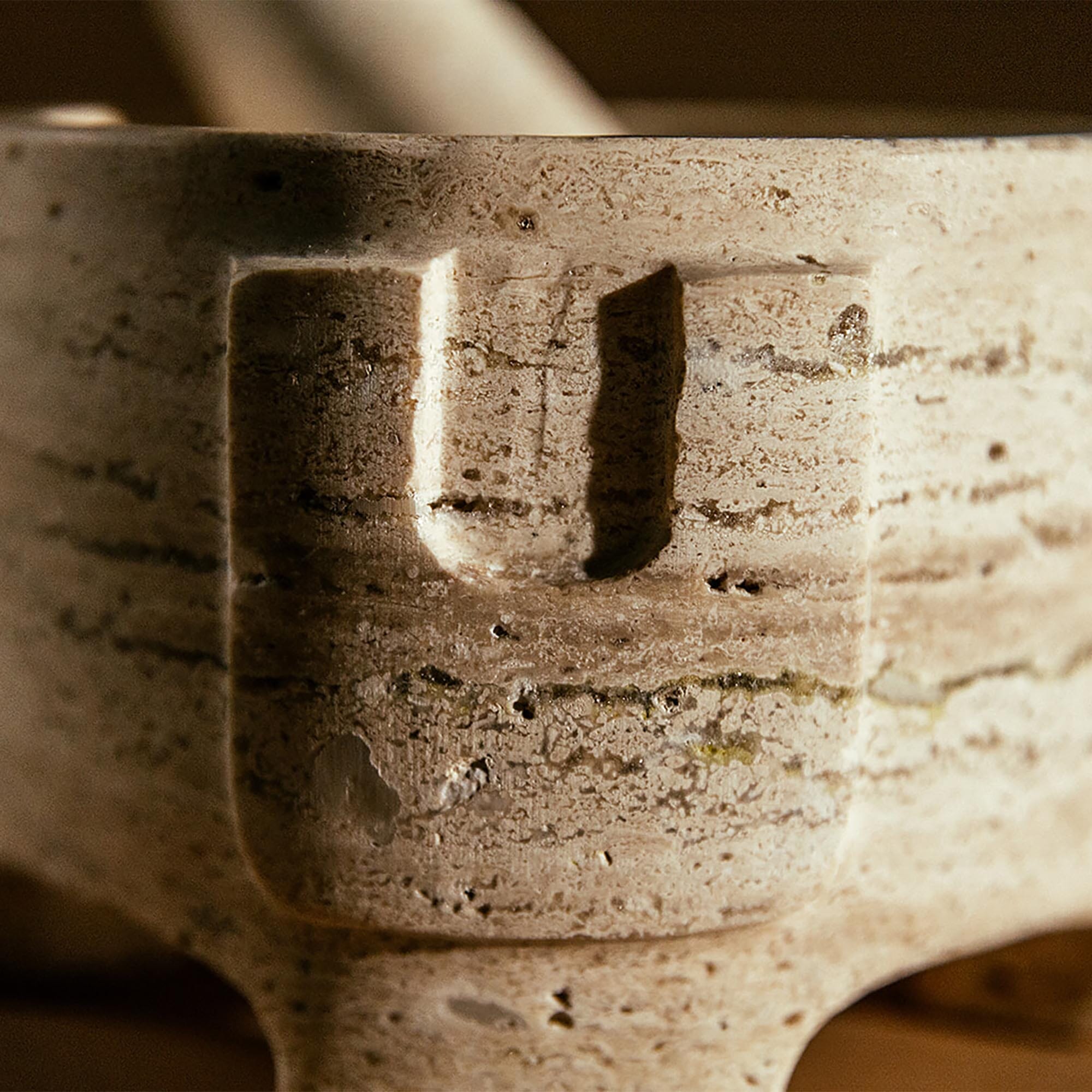 Ara Mortar and Pestle | Travertine Mortar + Pestles 