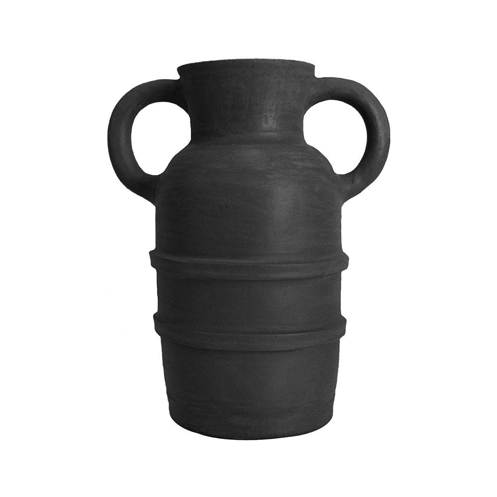 Arms Clay Vase 01 | Medium Vases + Planters Onyx 